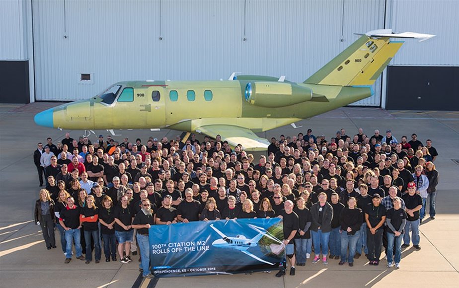 Cessna prepares to deliver the 100th Cessna Citation M2 only two years after certification